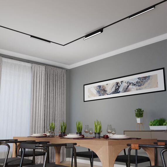 359082 SHINO NT23 180 черный Трековый светильник для низковольтного шинопровода IP20 LED 18W 48V 4000K 1080Лм SMAL, изображение 3