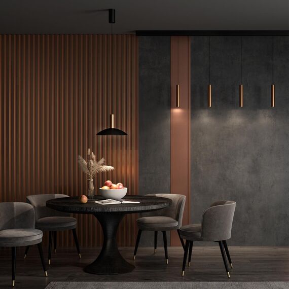 358986 OVER NT22 328 бронза светлая/черный Светильник светодиодный накладной, провод 2м IP20 LED 4000K 15W 220V ALBA, изображение 3