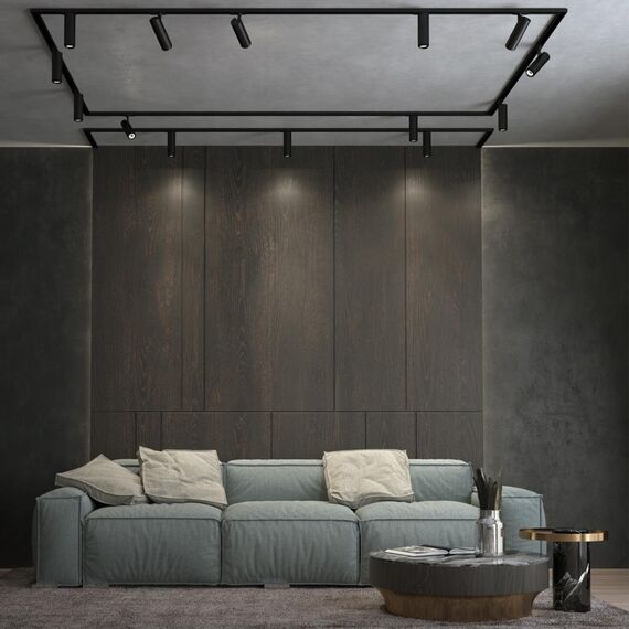 359029 PORT NT23 220 черный Однофазный трехжильный трековый светильник с перекл. цв.температуры и мощности IP20 LED 3000К\4000К\6000К 5W/9W/13W 220V N, изображение 3