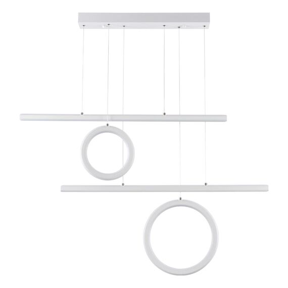 359182 OVER NT23 314 белый Светильник подвесной диммируемый, в комплекте пульт ДУ IP20 LED 4000К 116W 220V ONDO, изображение 4