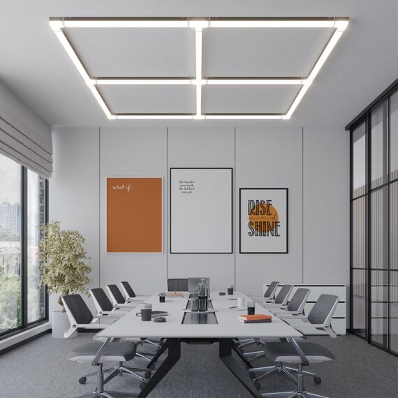 359117 OVER NT23 060 черный Светильник-соединитель "L"- образный с одним сетевым входом IP20 LED 8W 4000K 100-265V 720Лм BITS, изображение 3