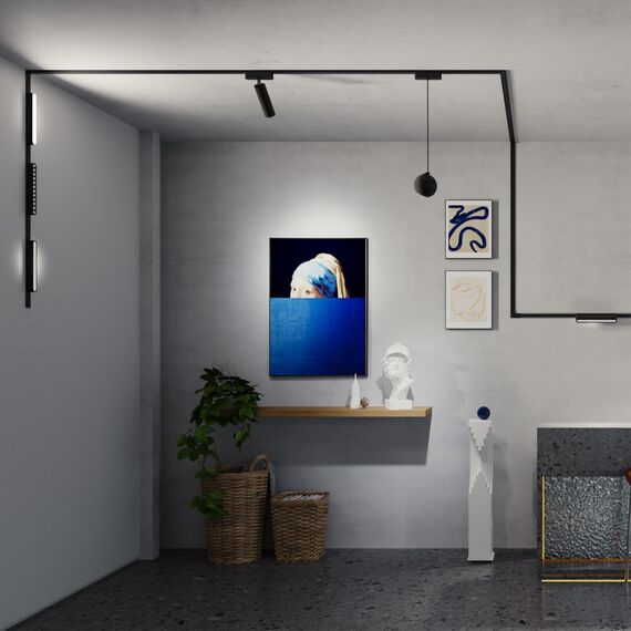 359098 SHINO NT23 190 черный Трековый светильник для низков. шинопровода IP20 LED 4000K 12W 48V 960Лм SMAL, изображение 3