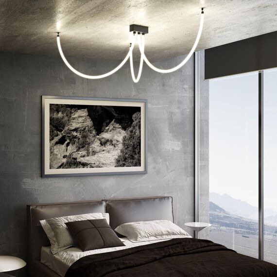 359128 KONST NT23 068 черный Светильник светодиодный IP20 LED 3000K 14W 170-265V 1400Лм RAMO, изображение 3