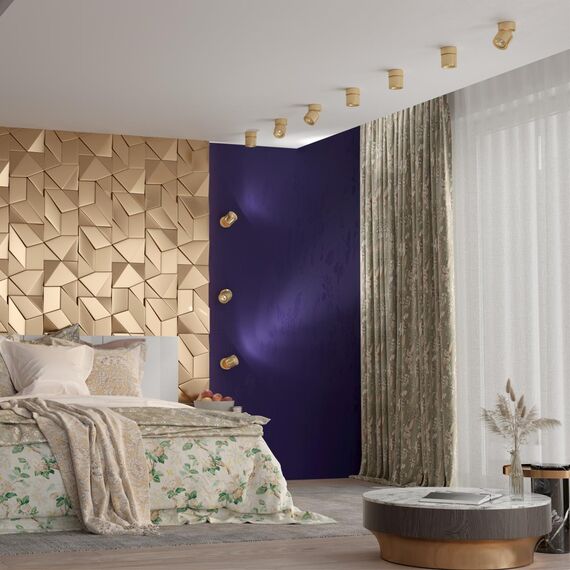 358810 OVER NT21 360 матовое золото Светильник накладной светодиодный IP20 LED 10W 850Лм 4000K 220V GESSO, изображение 3