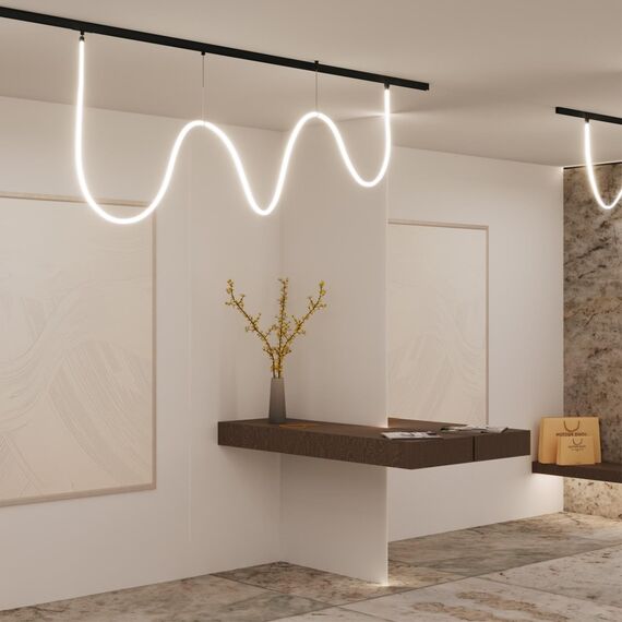 359140 KONST NT23 144 черный Трековый светильник для низковольтного шинопровода FLUM IP20 LED 4000K 25W 48V 2500Лм RAMO, изображение 3