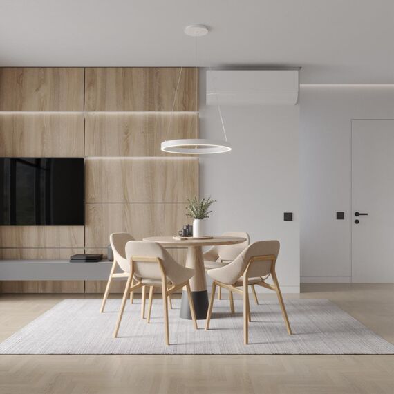 358960 OVER NT22 298 белый Светильник подвесной диммируемый, в комплекте пульт ДУ (2.4G) IP20 LED 3000К~6000К 50W 220V ITER, изображение 3