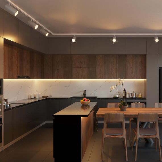 359159 PORT NT23 238 белый Светильник трековый однофазный трехжильный IP20 LED 24W 220V 3000К 2300Лм SELENE, изображение 3