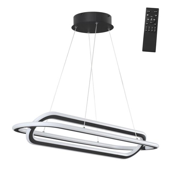 359173 OVER NT23 316 черный Светильник подвесной диммируемый, в комплекте пульт ДУ IP20 LED 4000К 116W 220V ONDO