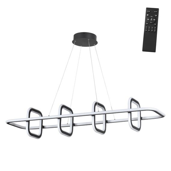 359185 OVER NT23 312 черный Светильник подвесной диммируемый, в комплекте пульт ДУ IP20 LED 4000К 175W 220V ONDO