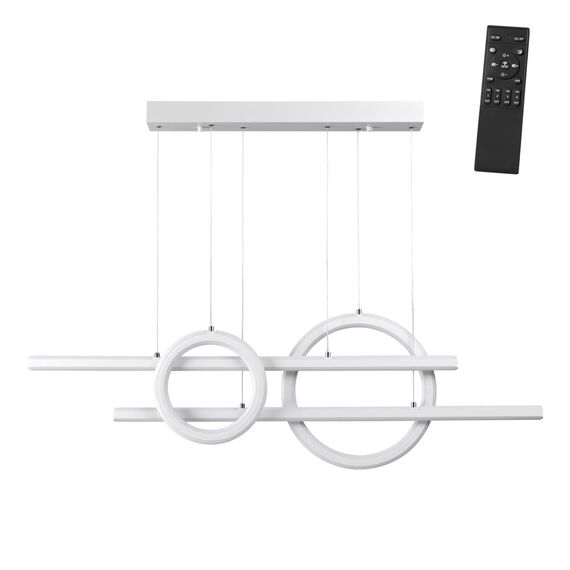 359182 OVER NT23 314 белый Светильник подвесной диммируемый, в комплекте пульт ДУ IP20 LED 4000К 116W 220V ONDO