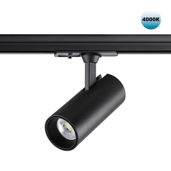 359150 PORT NT23 200 черный Светильник трековый однофазный двухжильный IP20 LED 15W 220V 4000К 1440Лм SELENE