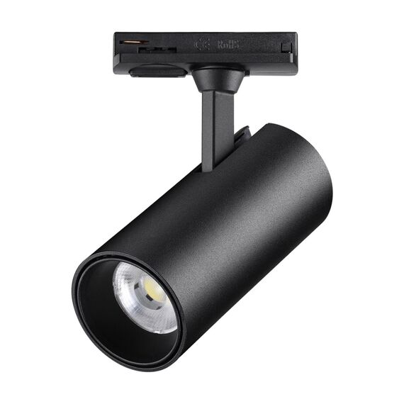 359158 PORT NT23 200 черный Светильник трековый однофазный двухжильный IP20 LED 24W 220V 4000К 2300Лм SELENE, изображение 4