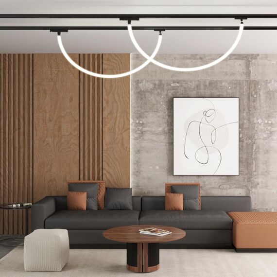 359135 KONST NT23 073 черный Адаптер/держатель для однофазного трехжильного трека без токопровода для арт. 359128-359133 IP20 RAMO, изображение 3