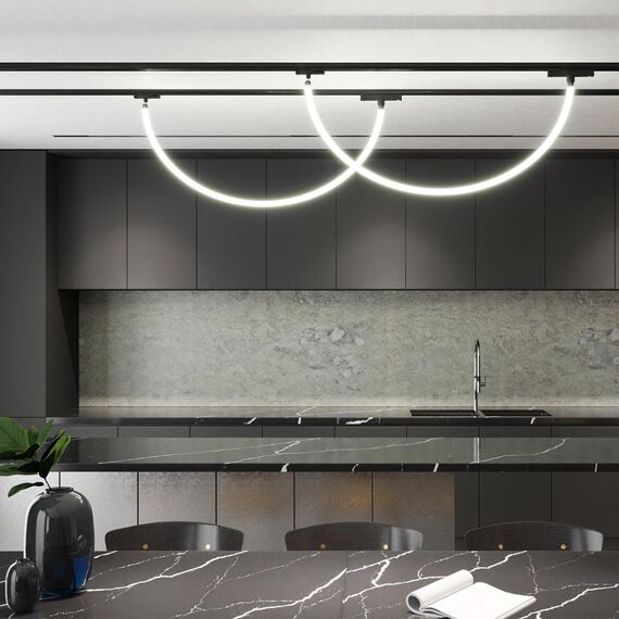 359134 KONST NT23 072 черный Адаптер/держатель для однофазного двухжильного трека без токопровода для арт. 359128-359133 IP20 RAMO, изображение 3