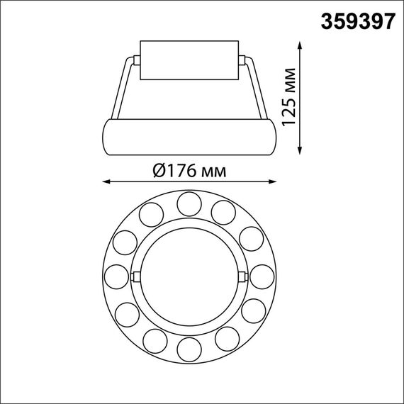 359397 OVER NT24 278 белый Светильник накладной светодиодный IP20 LED 12W вниз/5W вверх 220V 1360Лм 3000K TURN, изображение 2