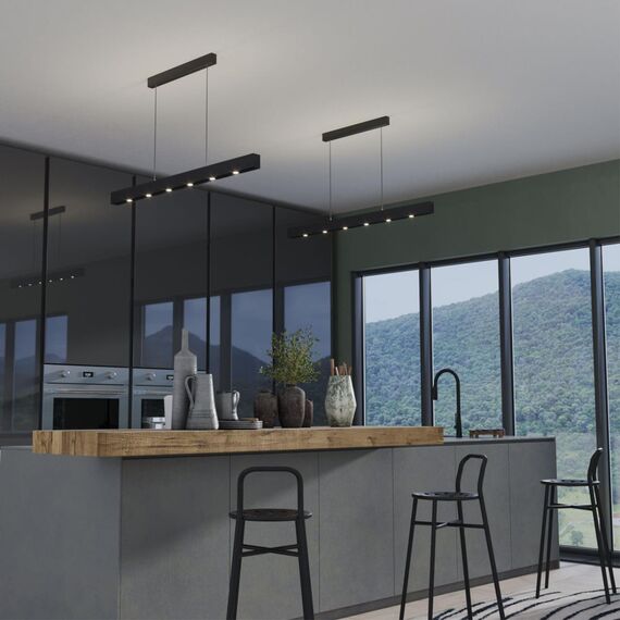 359305 OVER NT24 282 черный Светильник подвесной диммируемый со сменой цв.температуры (сенсор) IP20 LED 15W/30W 4000К/2700,4000,6000K 220-240V FERMO, изображение 3