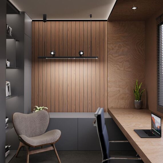 359309 OVER NT24 288 черный Светильник подвесной диммируемый (сенсер) IP20 LED 14W+14W 4000K 220-240V FERMO, изображение 3