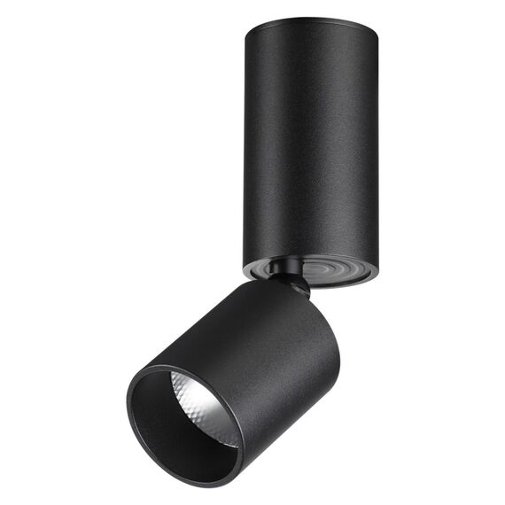 359317 OVER NT24 370 черный Светильник накладной светодиодный IP20 LED 10W 85-265V 3000K 1100Лм TUBO