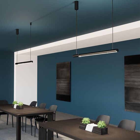 359307 OVER NT24 284 черный Светильник подвесной диммируемый со сменой цв.температуры (сенсор) IP20 LED 14W 2700/4000/6000K 220-240V FERMO, изображение 3