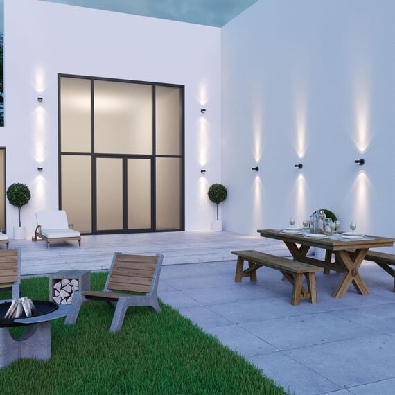 359304 STREET NT24 000 черный Светильник ландшафтный настенный IP65 LED 6W 4000K 175-265V CALLE, изображение 3