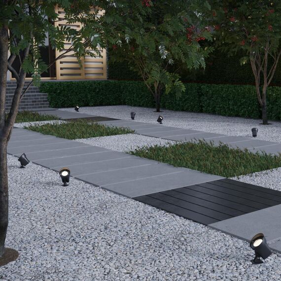 359219 STREET NT23 400 черный Светильник ландшафтный светодиодный грунтовой IP65 LED 13W 110-240V 1040Лм 4000К LANDSCAPE, изображение 3