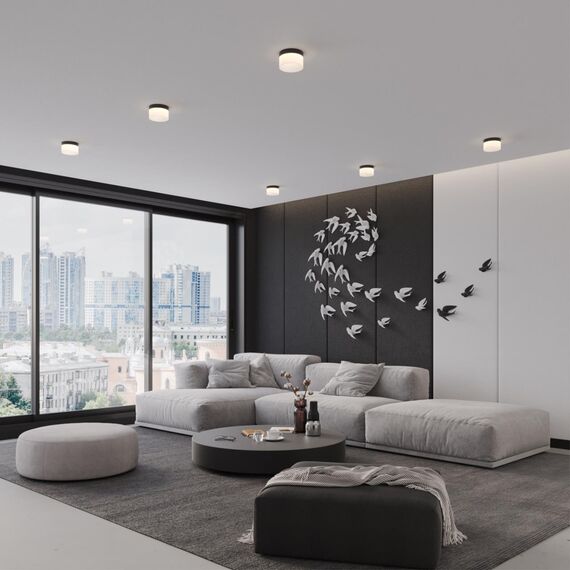 359445 OVER NT24 336 белый Светильник накладной светодиодный IP20 LED 18W 220-240V 4000K 1170Лм AURA, изображение 3