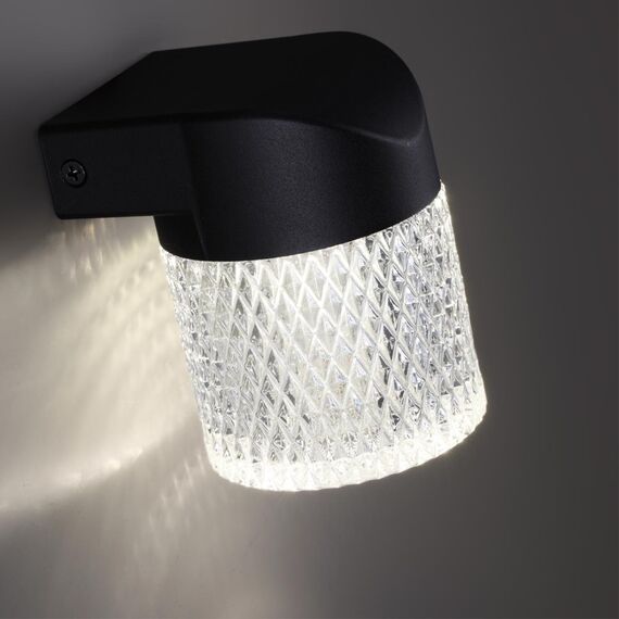 359293 STREET NT24 000 черный Светильник ландшафтный настенный IP65 LED 7W 4000K 175-265V ESTIMA, изображение 4