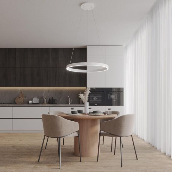 359449 OVER NT24 296 белый Светильник подвесной диммир. со сменой цв.темпер. (пульт ДУ/прилож. Smart Life) IP20 LED 50/12W 85-265V 3000-6000К SOTTO, изображение 3