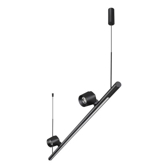 359309 OVER NT24 288 черный Светильник подвесной диммируемый (сенсер) IP20 LED 14W+14W 4000K 220-240V FERMO, изображение 4