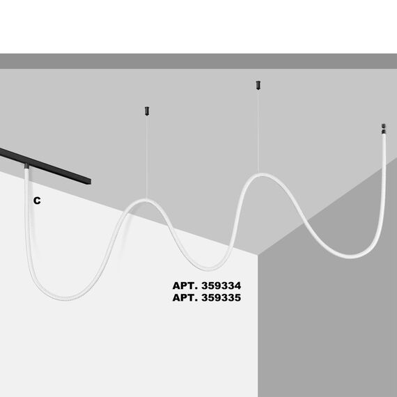 359335 KONST NT24 142 черный Трековый светильник для низковольтного шинопровода FLUM IP20 LED 25W 4000K 48V 2420Лм RAMO, изображение 3