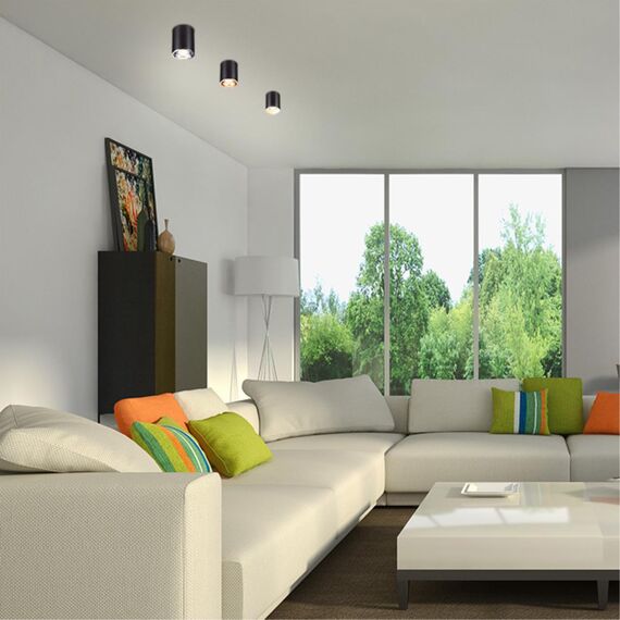 370530 KONST NT19 175 черный Накладной светильник IP20 GU10 220V UNITE, изображение 3