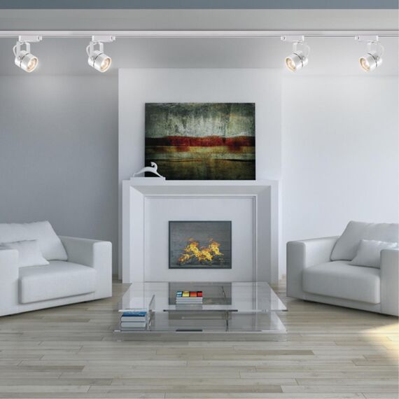 370428 PORT NT19 128 белый Светильник трековый однофазный трехжильный IP20 GU10 50W 220V PIPE, изображение 3