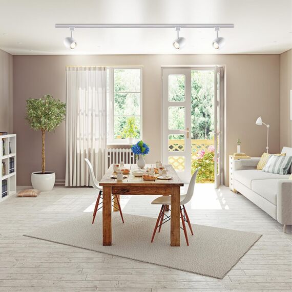 370546 PORT NT19 251 белый Светильник трековый однофазный трехжильный IP20 GU10 50W 230V VETERUM, изображение 4