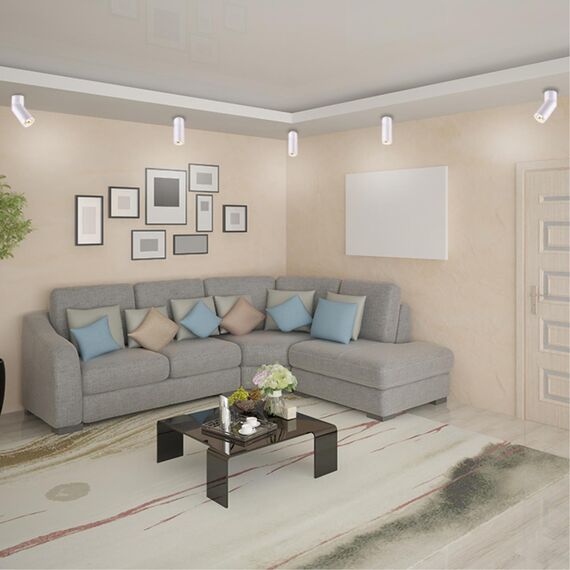 370595 OVER NT19 408 матовый белый Накладной светильник IP20 GU10 50W 220-240V ELITE, изображение 3