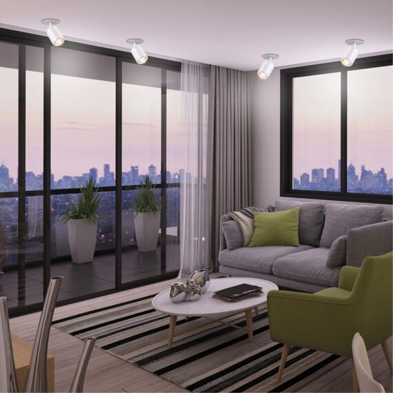 370452 SPOT NT19 508 белый Встраиваемый светильник IP20 GU10 50W 220V PIPE, изображение 3