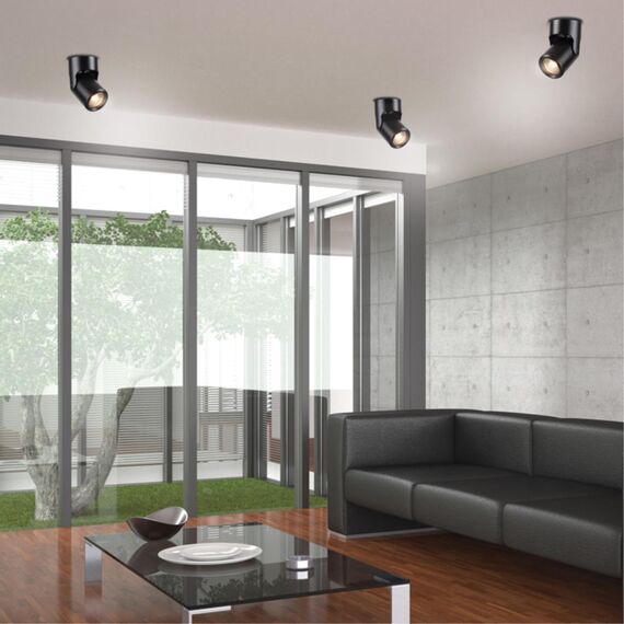 370453 OVER NT19 428 черный Накладной светильник IP20 GU10 50W 220V PIPE, изображение 3