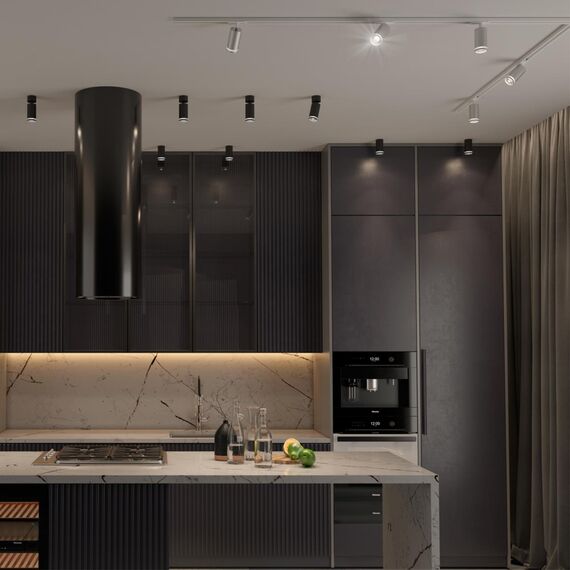 370879 PORT NT22 203 серебро Светильник трековый однофазный двухжильный IP20 GU10 9W 220V ULAR, изображение 3