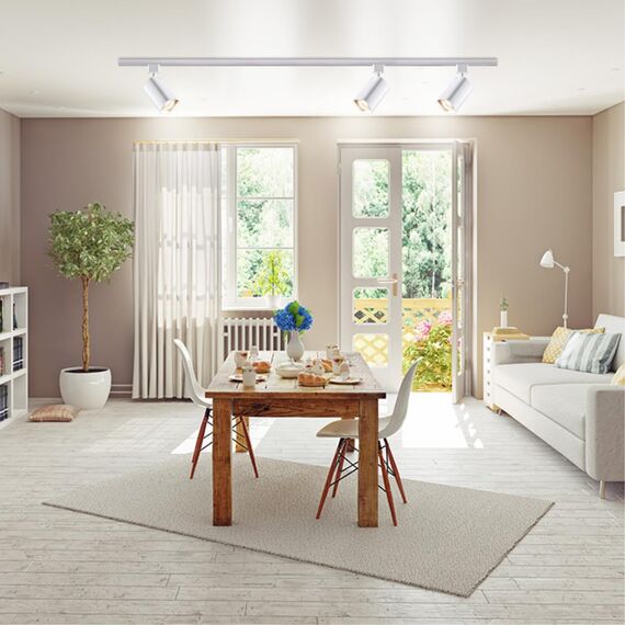 370552 PORT NT19 248 белый Светильник трековый однофазный трехжильный IP20 GU10 50W 230V GUSTO, изображение 4