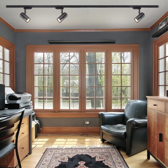 370412 PORT NT19 244 черный Светильник трековый однофазный трехжильный IP20 GU10 50W 220V PIPE, изображение 3