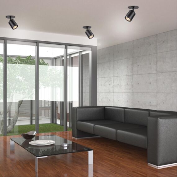 370451 SPOT NT19 508 черный Встраиваемый светильник IP20 GU10 50W 220V PIPE, изображение 3