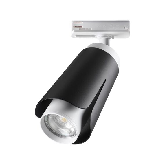 370836 PORT NT22 243 черный Светильник трековый однофазный трехжильный IP20 GU10 9W 220V TULIP, изображение 4