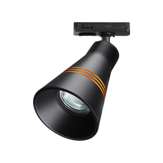 370859 PORT NT22 094 черный Светильник трековый однофазный двухжильный IP20 GU10 9W 220V SOBIT, изображение 3