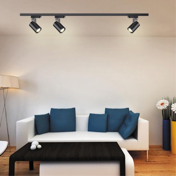 370647 PORT NT19 249 черный Светильник трековый однофазный трехжильный IP20 GU10 50W 220V GUSTO, изображение 3