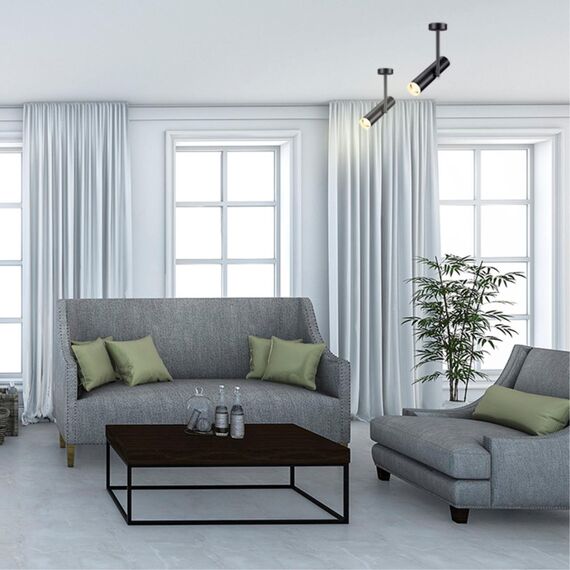 370573 OVER NT19 410 черный Накладной светильник IP20 GU10 50W 220V BATRA, изображение 3