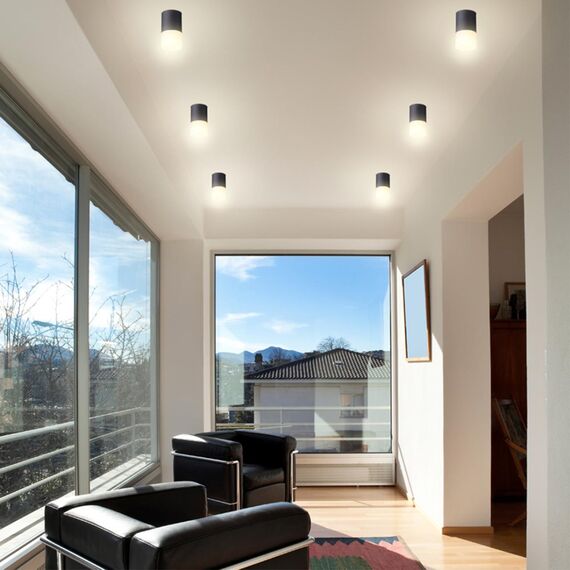 370678 OVER NT19 422 черный Светильник накладной IP20 GU10 9W 220-240V ELINA, изображение 3