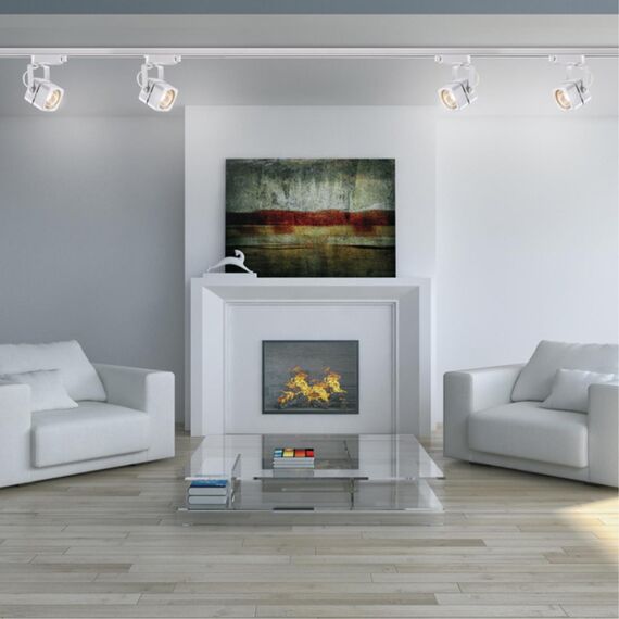 370430 PORT NT19 128 белый Светильник трековый однофазный трехжильный IP20 GU10 50W 220V PIPE, изображение 3