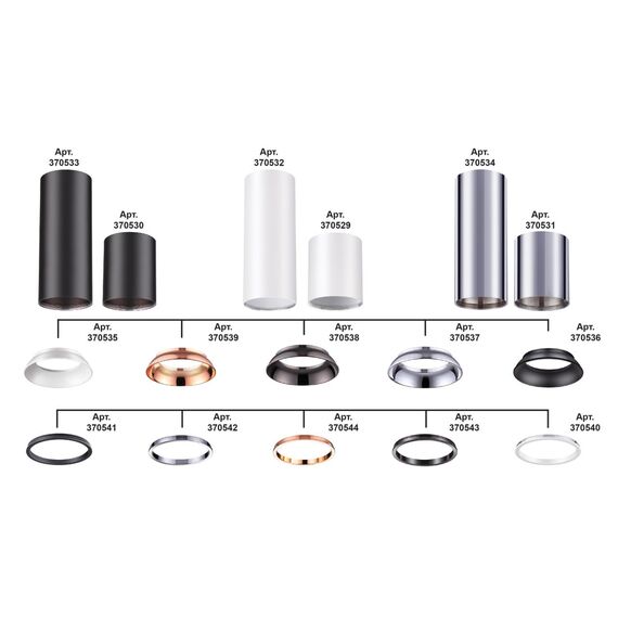 370540 KONST NT19 175 белый Внешнее декоративное кольцо к артикулам 370529 - 370534 UNITE, изображение 3