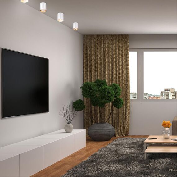 370532 KONST NT19 175 белый Накладной светильник IP20 GU10 220V UNITE, изображение 3