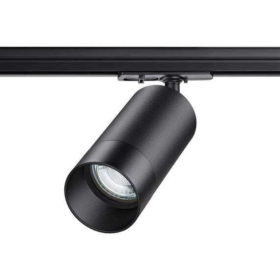 370861 PORT NT22 202 черный Светильник трековый однофазный двухжильный IP20 GU10 9W 220V SLIM