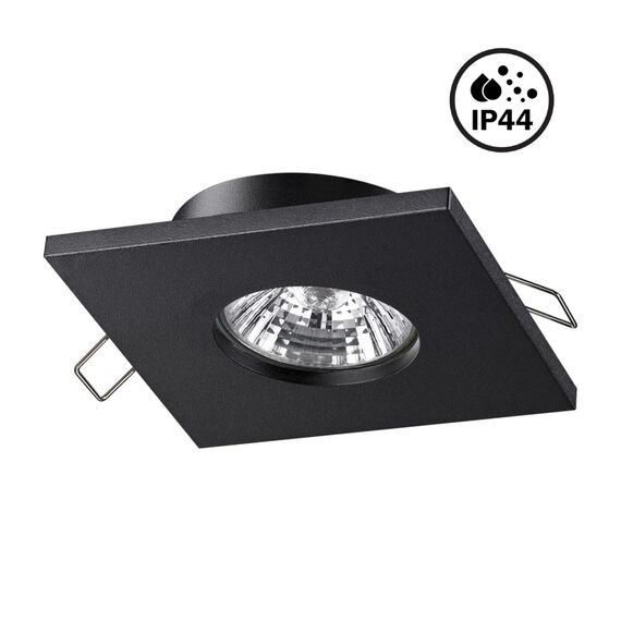 370805 SPOT NT22 532 черный Светильник встраиваемый влагозащищенный IP44 GU10 50W 220V AQUA